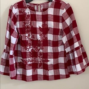 Plaid blouse